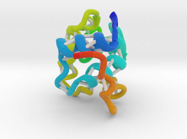 Lysozyme 50 million X - ribbon structure in Natural Full Color Sandstone