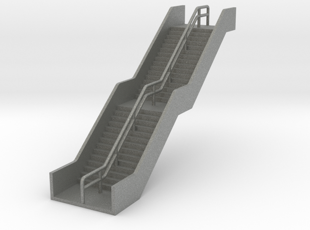 N Scale Station Stairs H38.5mm W20mm in Gray PA12