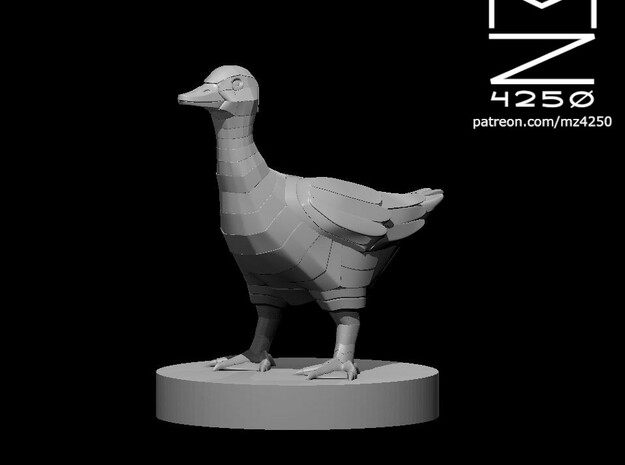 Clockwork Duck in Tan Fine Detail Plastic