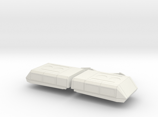 Tatra T6C5 0 scale [details] in White Natural Versatile Plastic: 1:48 - O