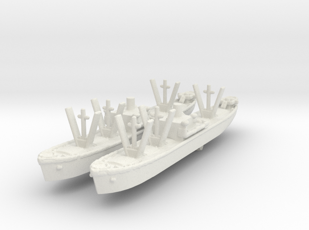 Liberty Cargo Ship in White Natural Versatile Plastic: 1:2400