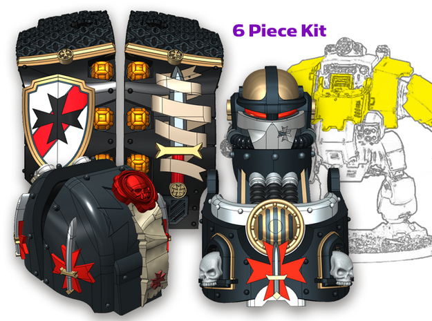 Sword Templars: Full Atlas Pattern Kit in Tan Fine Detail Plastic