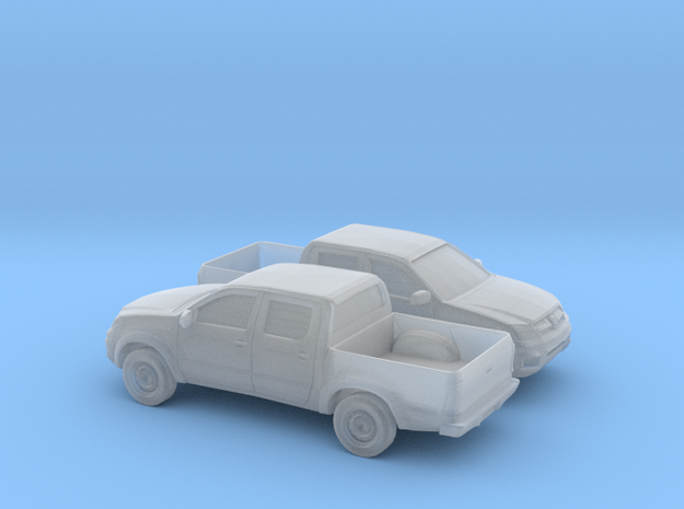 1/100 2X 2005-15 Toyota Hilux in Smooth Fine Detail Plastic