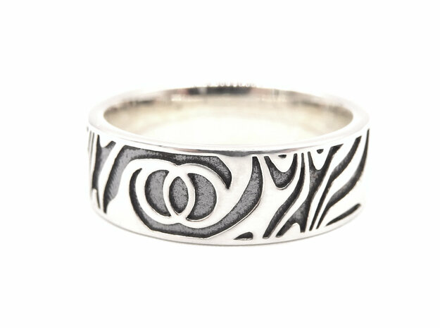 Twin Soul Ring - 8mm in Antique Silver: 8.5 / 58