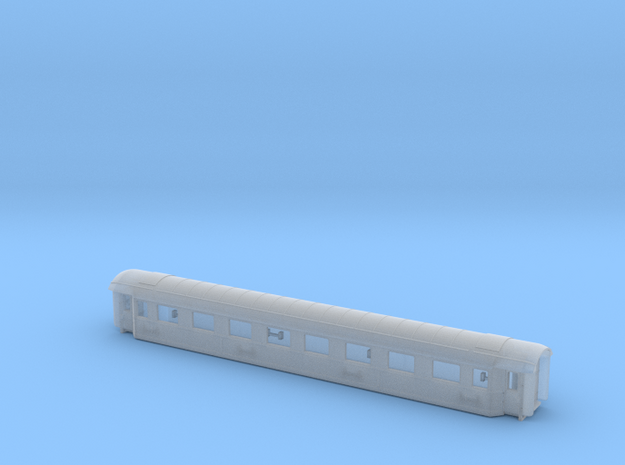 Carrozza tipo 46 - Az13010 1ma (Treno Azzurro) in Smooth Fine Detail Plastic