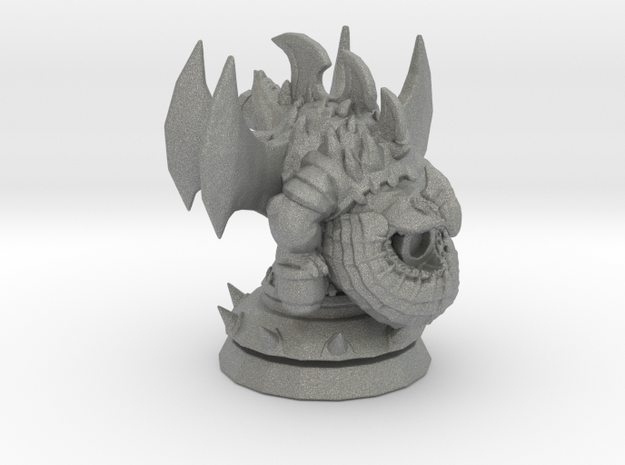 Guardian Dragon Statue miniature model fantasy dnd in Gray PA12