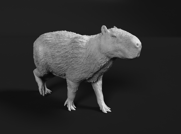 Capybara 1:16 Walking Male in White Natural Versatile Plastic