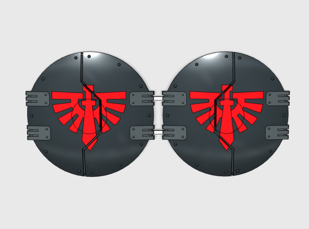 Knight Legion: Sicaran Side Hatches in Tan Fine Detail Plastic