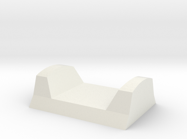 Head Rest in White Natural Versatile Plastic