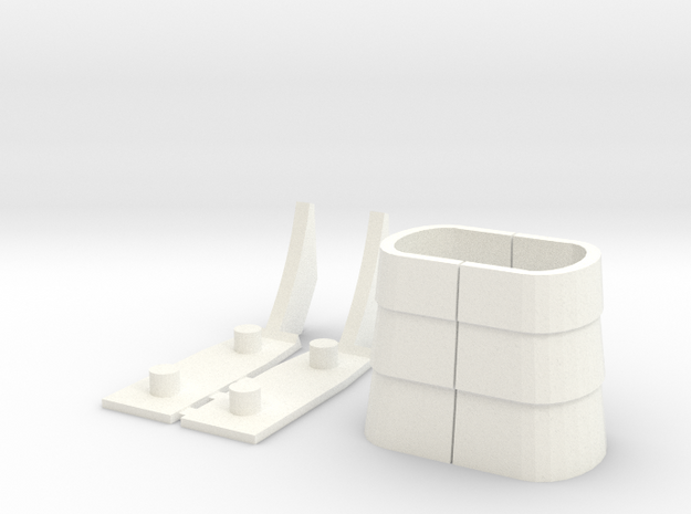 Kingdom: Cyclonus Armory part in White Processed Versatile Plastic