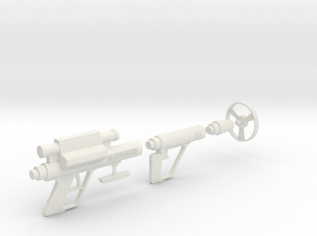 Lost in Space Mattel Roto-Jet Gun 1/6 Scale  in White Natural Versatile Plastic