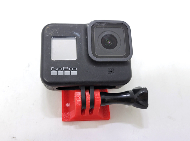 Wall-Mounted Action Camera Mount for GoPro in White Natural Versatile Plastic