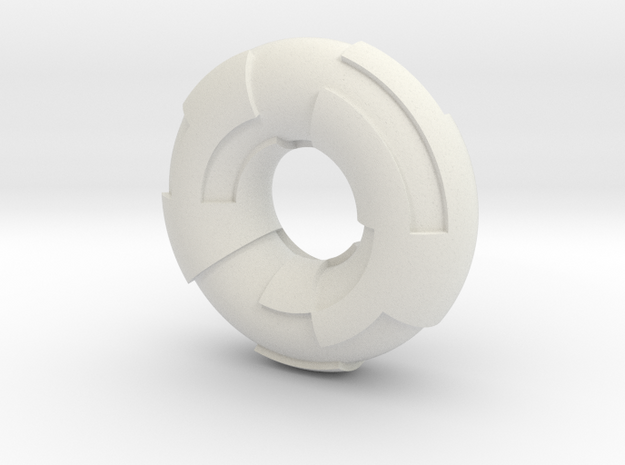 Torus with 2-Tiered Polyomino Tiling in White Natural Versatile Plastic