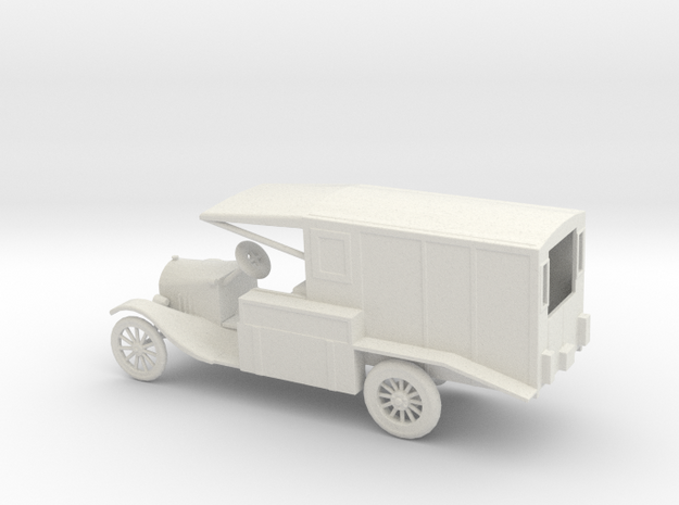 1/30 Scale Model T Ambulance in White Natural Versatile Plastic