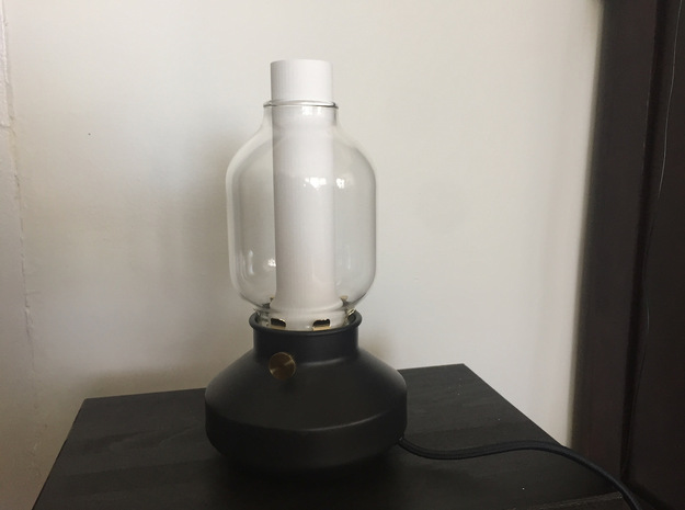 TÄRNABY Lamp Chimney in White Natural Versatile Plastic