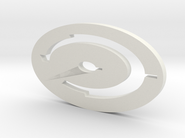 Halo Logo in White Natural Versatile Plastic