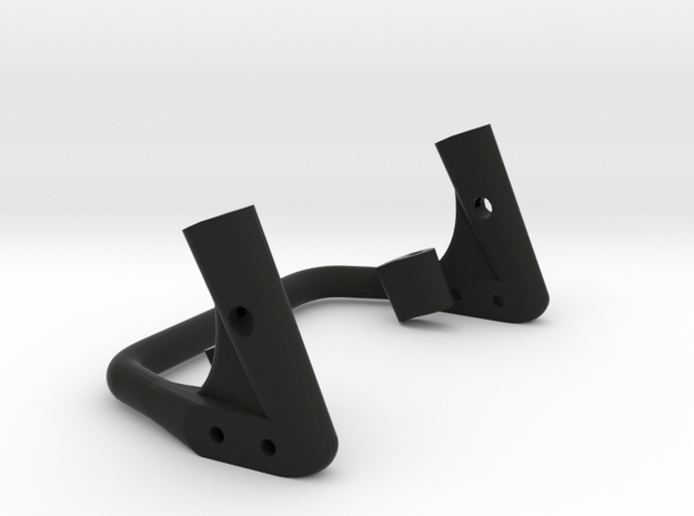 BumperBar-Plus-Wingmount-NewV-2Hole-w/extensions in Black Natural Versatile Plastic