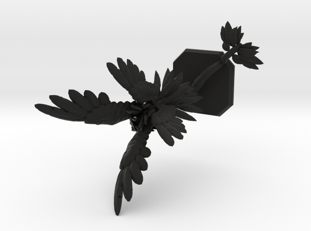 Air elemental_reshaped in Black Natural Versatile Plastic