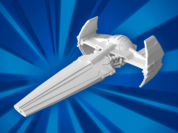 (MMch) Sith Infiltrator in White Natural Versatile Plastic