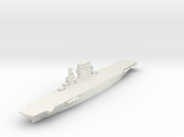 USS Lexington CV-2 in White Natural Versatile Plastic: 1:2400