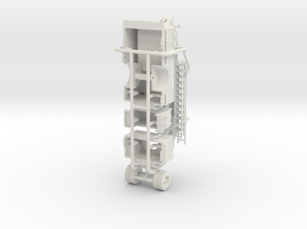 1/64 Sutphen SL 75 Mid Mount Ladder in White Natural Versatile Plastic