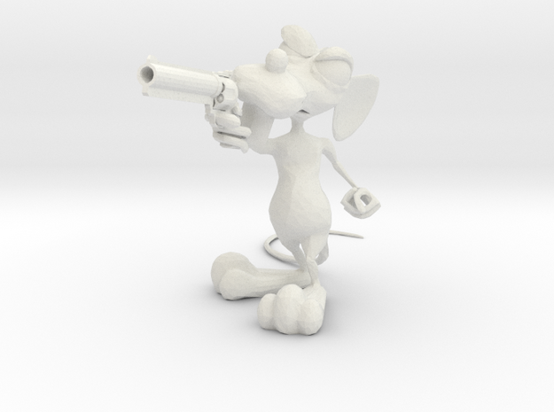 Dirty Rat -Gun Small v4 in White Natural Versatile Plastic