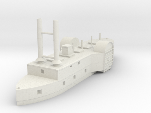 USS Lexington, ACW River Gunboat, 1/600 in White Natural Versatile Plastic
