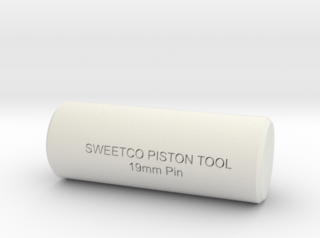 SWEETCO Piston Tool 19mm Pin  in White Natural Versatile Plastic