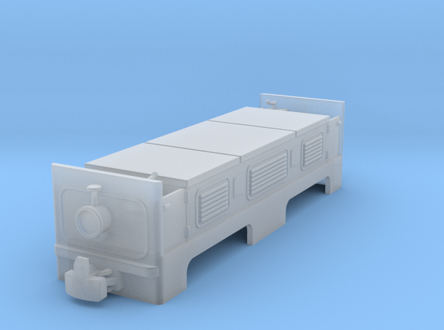 Mining Battery Locomotive H0e in Smooth Fine Detail Plastic