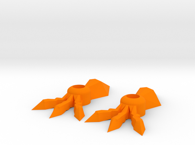 Transformers Kingdom Airazor/Skywarp Feet in Orange Processed Versatile Plastic