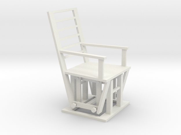 Gliding Chair in White Natural Versatile Plastic