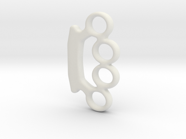 Mini_brassknuckles_smooth_ver1.dae in White Natural Versatile Plastic