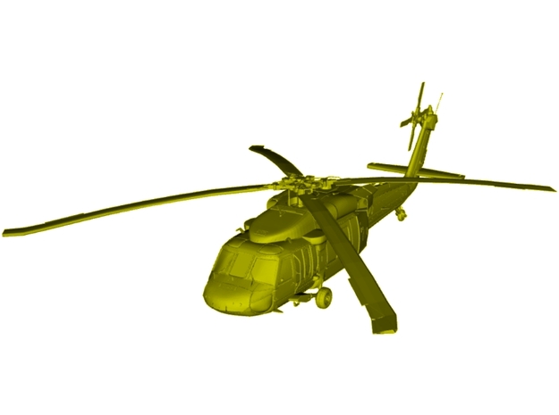 1/285 scale Sikorsky UH-60 Black Hawk x 1 in Clear Ultra Fine Detail Plastic