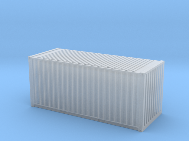 20ft Shipping Container N Scale in Smooth Fine Detail Plastic: 1:160 - N