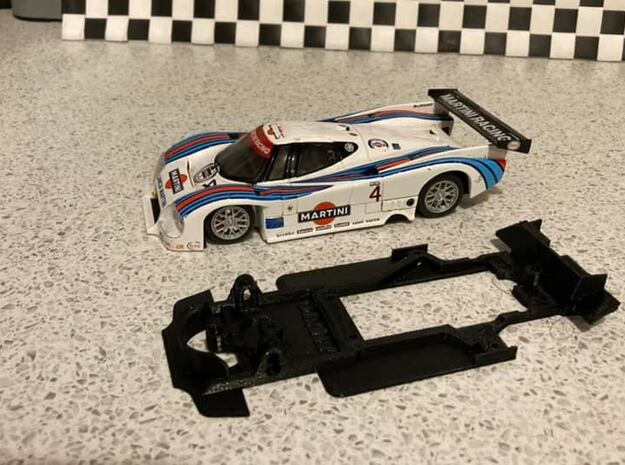 Chassis for Slot It Lancia LC2 84 in White Natural Versatile Plastic