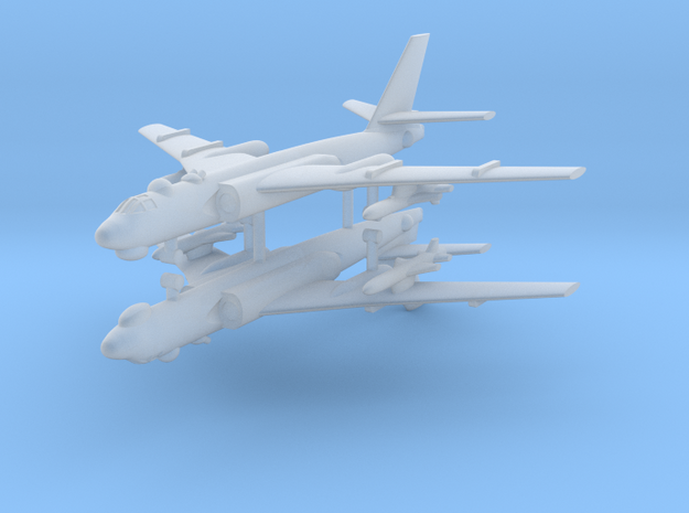1/700 TU-16 Badger (x2) (Landing Gear Down) in Tan Fine Detail Plastic