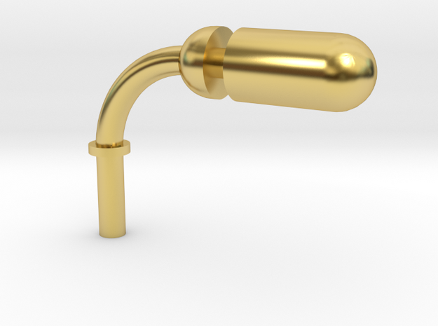 James whistle 00 scale in Polished Brass
