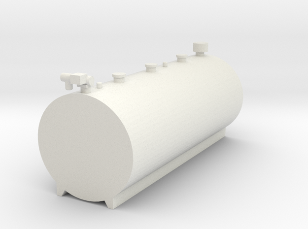 Fuel Barrels 1000 gallon in White Natural Versatile Plastic: 1:64 - S