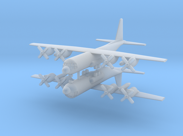 1/700 C-130E Hercules (x2) in Smooth Fine Detail Plastic