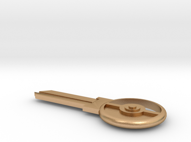 Pokeball House Key Blank - KW1/66 in Natural Bronze