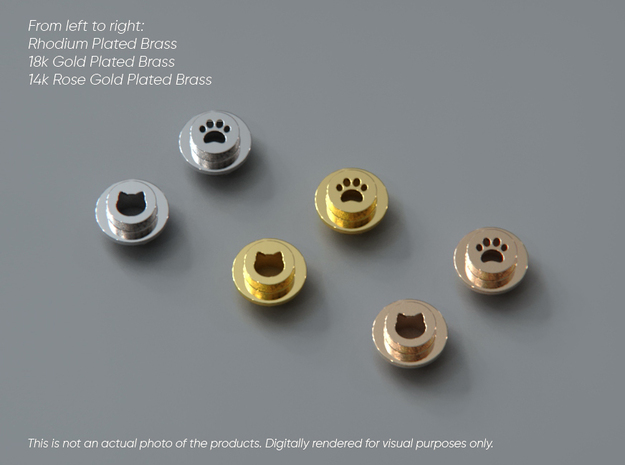 Kitty: LED parts for Matrix 2.0 Add in 18k Gold Plated Brass