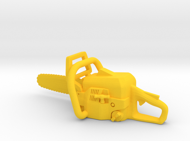 Chainsaw 1:18 in Yellow Processed Versatile Plastic