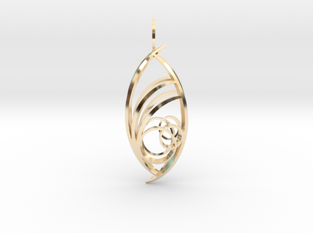 Luminous Beauty (Double-Domed #1) in 14k Gold Plated Brass