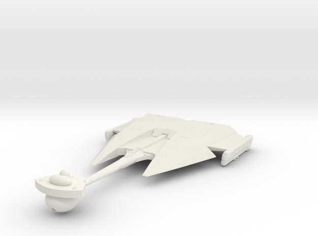 Klingon D10 'Riskadh' 1/1400 in White Natural Versatile Plastic