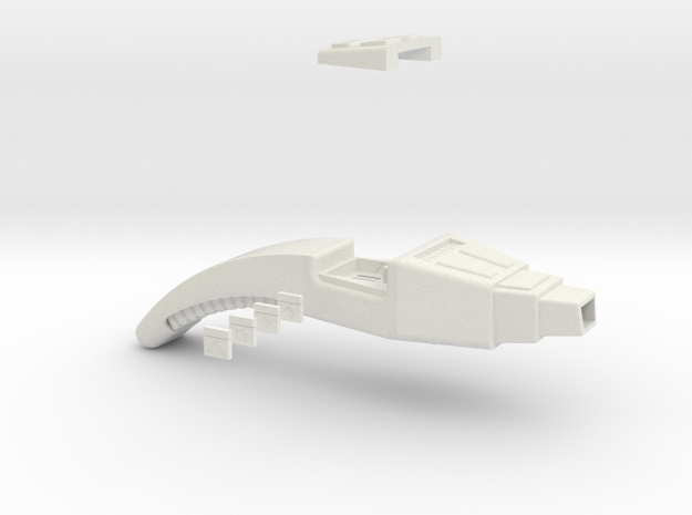Starfleet Type 2 Phaser in White Natural Versatile Plastic