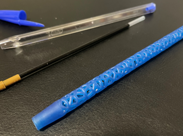 Voronoi Bic Pen in Tan Fine Detail Plastic