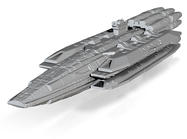 Battlestar Galactica Picon Battlecarrier in Tan Fine Detail Plastic