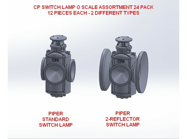 CP O Switch Lamp Mix 24 Pack in Clear Ultra Fine Detail Plastic