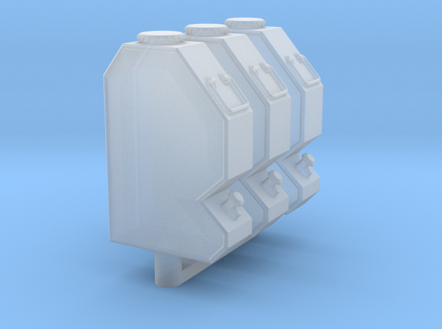 British tank water cans WW2 type B in Smoothest Fine Detail Plastic