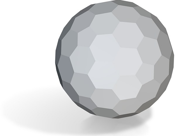 05. Truncated Pentakis Dodecahedron Pattern 1 - 10 in Tan Fine Detail Plastic